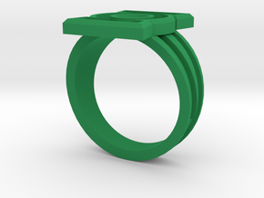 Custom Green Lantern Ring Size 11.25 in Green Processed Versatile Plastic