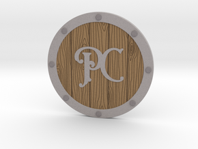 Player Character Drink Coaster in Natural Full Color Sandstone