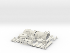 Skymaster F-14 Scale Main Gear Upgrade Part-Part 1 in White Natural Versatile Plastic