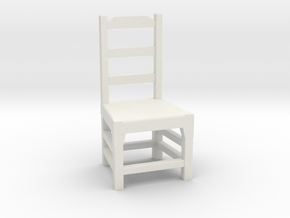 1:48 Simple Dining Chair in White Natural Versatile Plastic
