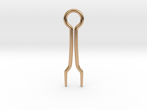 Flat Basic Hairpin in Polished Bronze