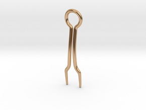 Two Curve Hairpin in Polished Bronze