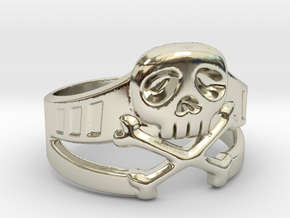 Space Captain Harlock Ring Size 13 in 14k White Gold