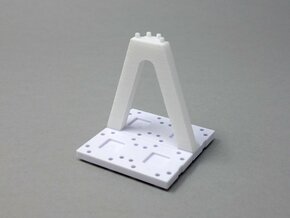3D V Column in White Natural Versatile Plastic