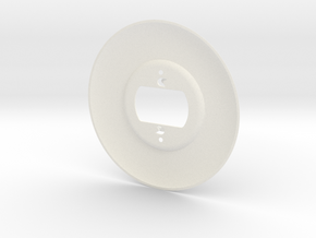 Remote Stat Plate MK1 in White Processed Versatile Plastic