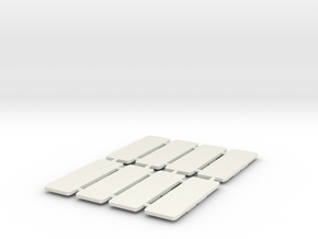 6' Tables Folded (8 Pack) in White Natural Versatile Plastic