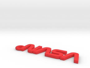 Nasa Logo Key Chain in Red Processed Versatile Plastic