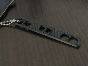 E30 Car Grill Keychain in Black Natural Versatile Plastic