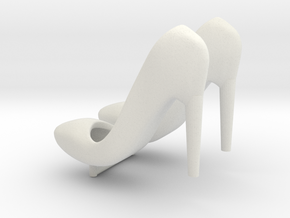 1:14 High Heels Schuhe Shoes  in White Natural Versatile Plastic