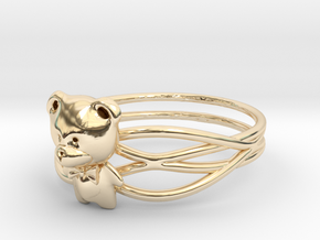 Teddy Ring Size 8--18.2mm in 14K Yellow Gold