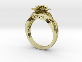 Flower Diamond Ring 99 (Contact to Add Stones) in 18K Yellow Gold