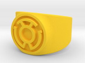 GL - Yellow Lantern (Fear) Comic Style in Yellow Processed Versatile Plastic: 10 / 61.5