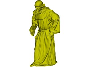 1/20 scale Catholic priest monk figure B in Tan Fine Detail Plastic