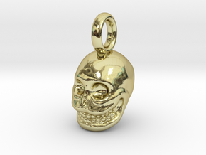 Impermanence (Skull Pendant) in 18k Gold Plated Brass