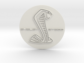 GT500 Horn Button 60mm in White Natural Versatile Plastic