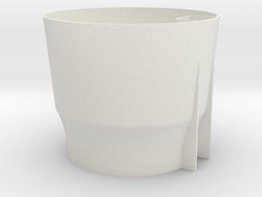 Self watering plant pot in White Natural Versatile Plastic: 28mm