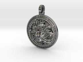 Medusa silver pendant  in Antique Silver