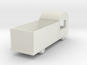 Truck Sanitary Paper Box in White Natural Versatile Plastic