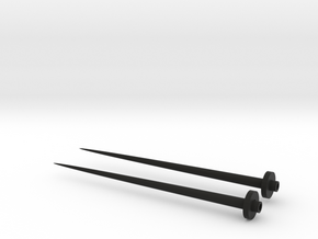Screw chopsticks in Black Natural Versatile Plastic