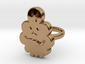 Lumpy Space Princess Ring (Large) in Polished Brass
