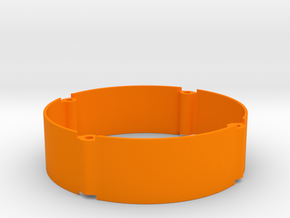 Mini wheel spacer with no holes 16mm in Orange Processed Versatile Plastic