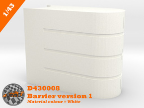 OMCD430008 Barrier version 1 (1/43) in White Processed Versatile Plastic