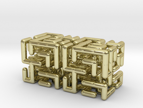 Maze earrings in 18k Gold Plated Brass