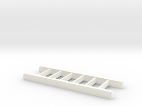Ladder 6 Scale Feet in White Processed Versatile Plastic: 1:18