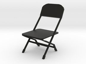 Inauguration Bernie Folding Chair Playset in Black Natural Versatile Plastic
