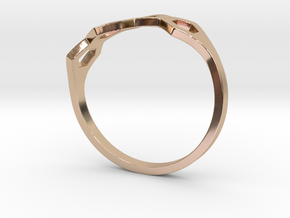 No.4 Bee Ring in 14k Rose Gold Plated Brass: 5 / 49