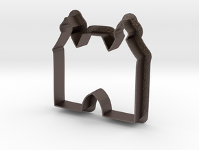 Hexenturm Cookie Cutter in Polished Bronzed Silver Steel