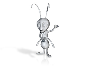 Boris the Ant - Hollow in White Natural Versatile Plastic