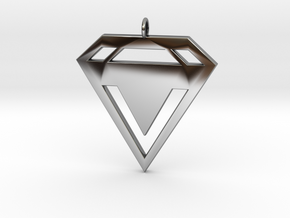Shaped Diamond V1.1 in Antique Silver