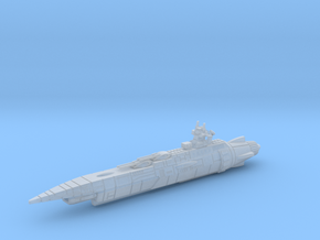 EDF Missile Battleship / 8.5cm - 3.3in in Tan Fine Detail Plastic