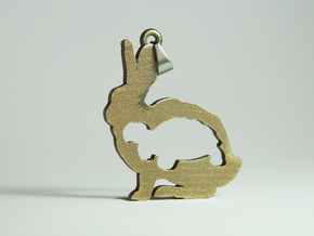 Tortoise and the Hare in Polished Bronzed Silver Steel