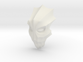 Ahzidal's Dragon Priest Mask (Smooth) in White Natural Versatile Plastic