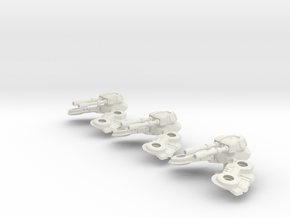 6mm Hovertank x 3 in White Natural Versatile Plastic