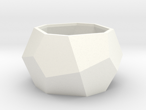 gmtrx lawal Deltoidal icositetrahedron ring in White Processed Versatile Plastic