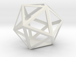 gmtrx 11.58 cm lawal skeletal icosahedron  in White Natural Versatile Plastic