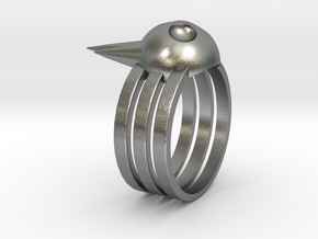 Death The Kid Skull Ring in Natural Silver: 8.5 / 58