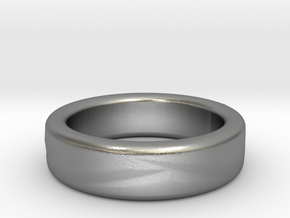 Polygon Ring in Natural Silver
