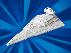 (MMch) Imperial I Star Destroyer in White Natural Versatile Plastic