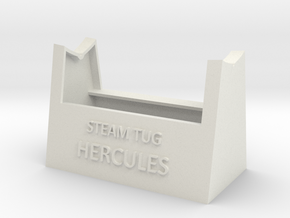 Hercules Display Stand in White Natural Versatile Plastic