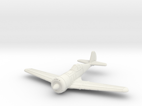 1/200 Curtiss-Wright CW-21B in White Natural Versatile Plastic
