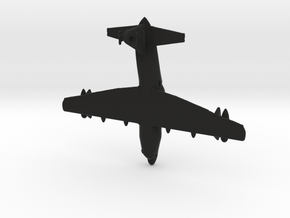 1:700 Lockheed EC-130j Commando Solo Military Airc in Black Natural Versatile Plastic