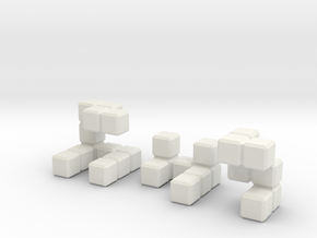 The Seldom Seen Cube in White Natural Versatile Plastic