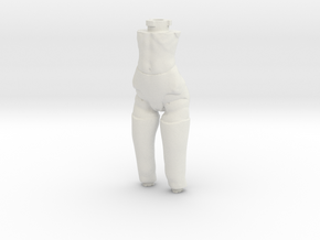girl-manikin-slim torso in White Natural Versatile Plastic