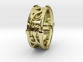 Filigree Ring in 18k Gold Plated Brass: 8 / 56.75