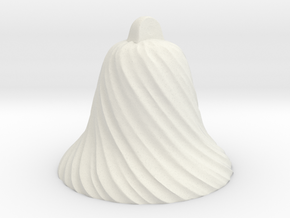 7in. Twisted Bell (FOUNDRY PATTERN) in White Natural Versatile Plastic