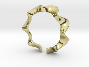 Illinium Ear Cuff in 18k Gold Plated Brass